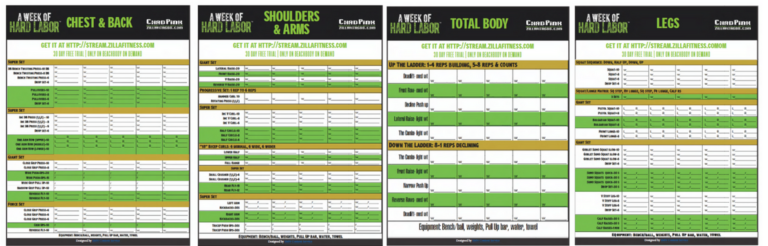 A Week of Hard Labor Worksheets